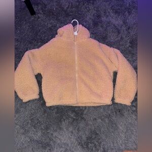 forever 21 pink fluffy hoodie/sweater!